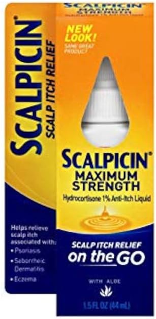 Scalpicin Scalp Itch Relief, 1.5 fl Oz. maksimum Güçlü