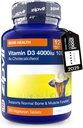 Zipvit Vitamin D3 4000iu x 360 Tabletler - Yüksek Güçlü Vitamin D | Kemik ve Kas Fonksiyonları - Immune System | Vegetarian - 12 Ay Supply Supply