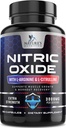 Nitrik Çimento ATM Ekstra Güçlü 3000 mg - 3X Güçlü L-Arginine & Citrulline, Erkekler için En İyi Nitrik Çimento Supplements, Supports Muscle, Heart Health, Energy Supplement, USA, 180 Capsules