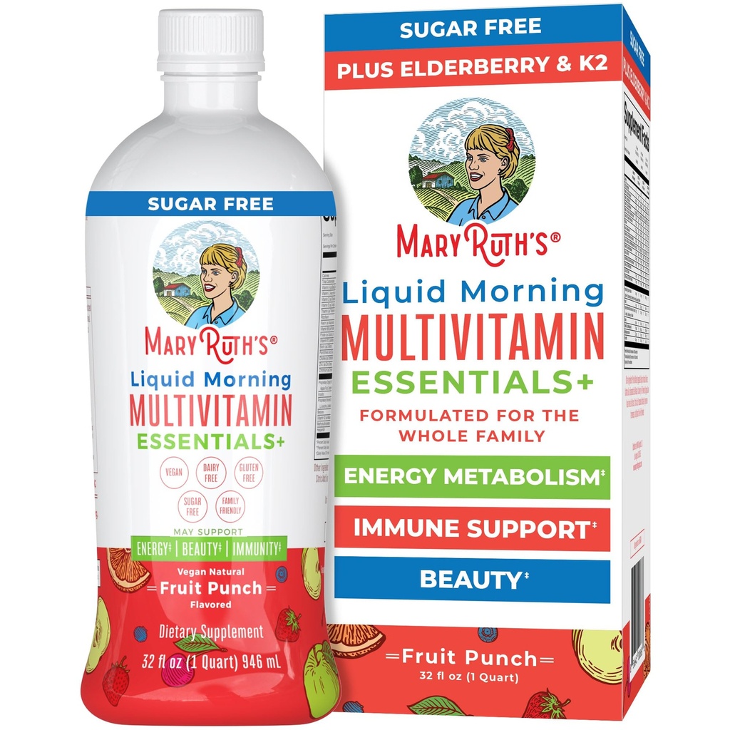 MaryRuth Organics Liquid Morning Multivitamin Essentials+ 