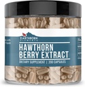 Earthborn Elements Hawthorn Berry, 200 Capsules, Pure & Undiled, Hayır Katkıları