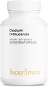 Supersmart - Calcium D-Glucarate 1500 mg Per Day - Antioxidant & Detox Supplement | Non-GMO & Gluten Free - 90 Vegetarian Capsules