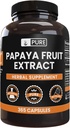 PURE ORIGINAL INGREDIENTS Papaya Extract (365 κάψουλες) Όχι Μαγνήσιο ή Ρύζι Fillers, Πάντα καθαρό, Εργαστήριο Επαληθευμένο