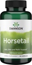 Swanson Horsetail - Herbal Supplement Sağlıklı Saç, Skin & Nails - Kemik Sağlığı ve Urinary Tract Desteği için Doğal Malzemeler - (90 Capsules, 500 mg Her)