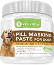 Pill Maskeing Paste for Dogs, Peanut Butter Flavor - Mükemmel Pet Medicine Çocuklar Pills, İlaç & Capsules, Natural Materialss & Packed with Flavor Köpekler Love