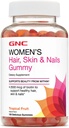 GNC Kadın Saçları, Skin & Nails Gummy - Tropikal Meyve, 150 Gummies, Güçlü ve Sağlıklı Saçlar için Biotin, Skin ve Nails