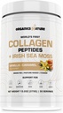 ORGANICS N Vitamin Collagen Hydro Toz İrlandalı Deniz Moss Vanilla Caramel Flavored | Doğal Kaynaklanmış Hydrolyzed Collagen w/Biotin for Hair, Skin, Nail ve Ortak Destek 30 Hizmetler 380 gr