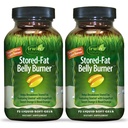 Irwin Naturals Stored-Fat Belly Burner - 60 Liquid Soft-Gels, Pack of 2 - Helps Support The Breakdown of Stored Fat - 40 Total Services