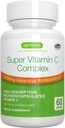 Igennus High Abxia Super Vitamin C, Clean Label Pureway-C 1000 mg, Vegan Vitamin C with Bioflavonoids, 60 Hizmet, 24 Saat Eylem, Immune Health, Energy, Heart & Brain