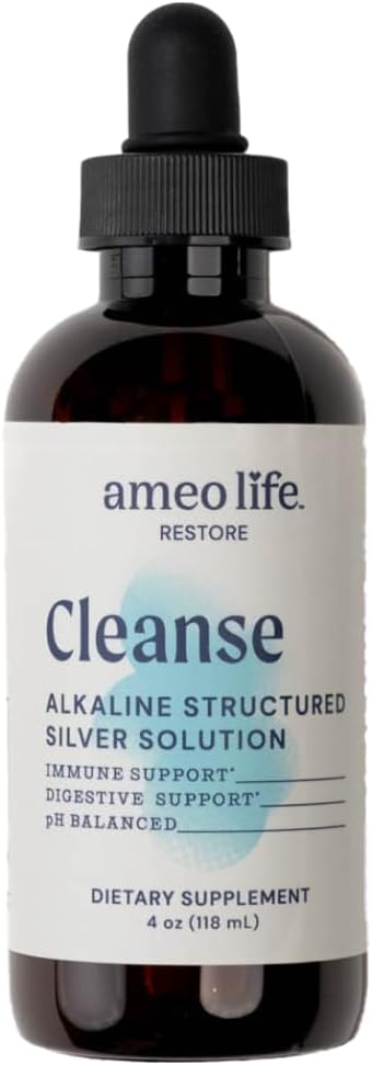 Colloidal Silver Liquid - Yapılı Gümüş Su 30ppm Colloidal Gümüş pH Günlük Immune ve Gut Desteği için Dengelendi (4 oz ( 1)