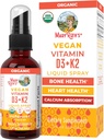 MaryRuth'in Vitamin D3 | K2 | Sıvı Kombine | Yetişkinler ve Çocuklar için Tamam | Kalsiyum Aborpsiyon Güçlü Bones | Vegan | Non-GMO | Gluten Free | 1 Fl Oz