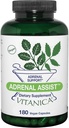 Vitanica Adrenal Yardımcı, Adrenal Destek, Vegan, 180 Kont