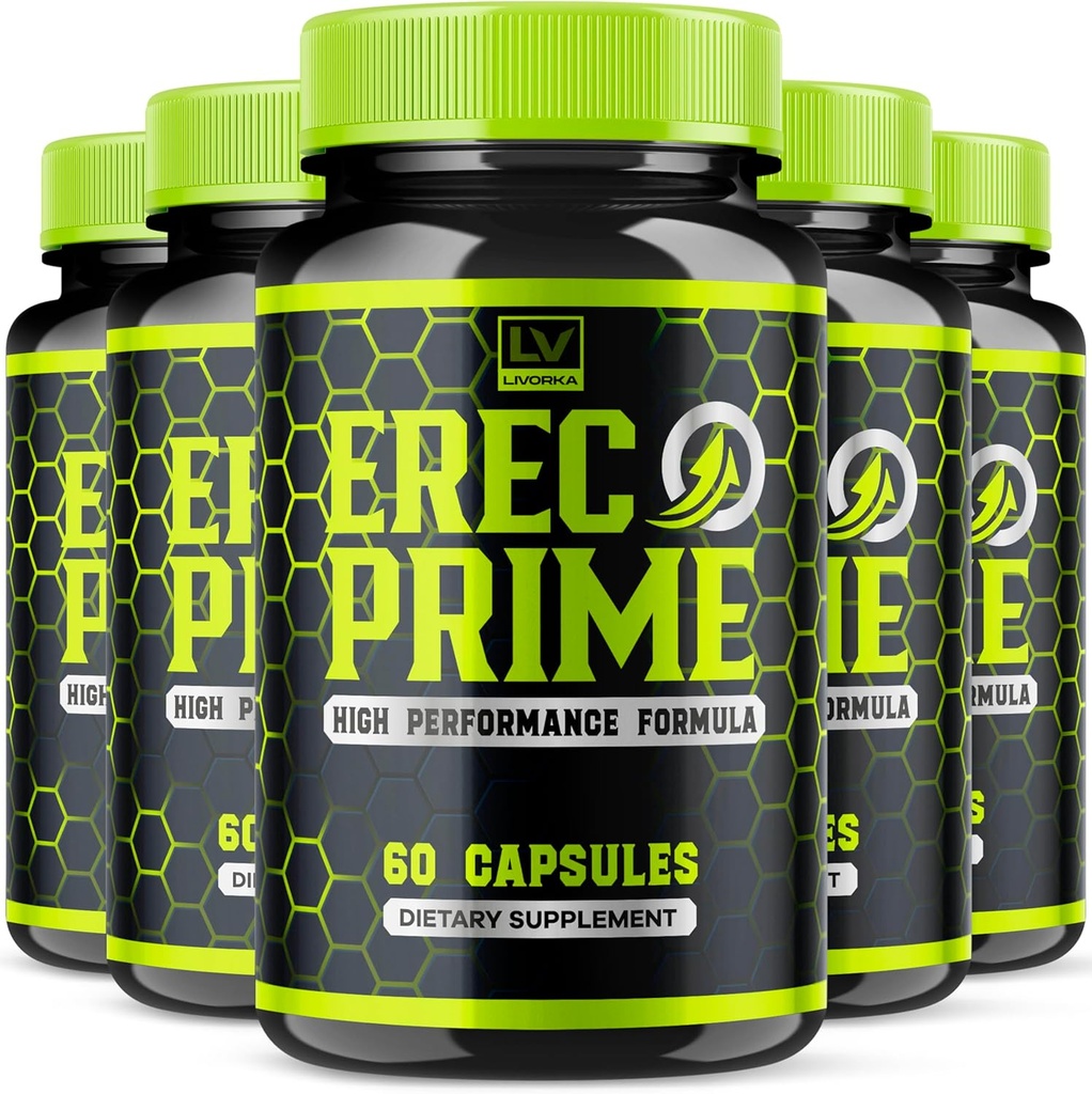 (5 Pack) ErecPrime κάψουλες, ErecPrime Advanced Support Formula Χάπια (300 κάψουλες)