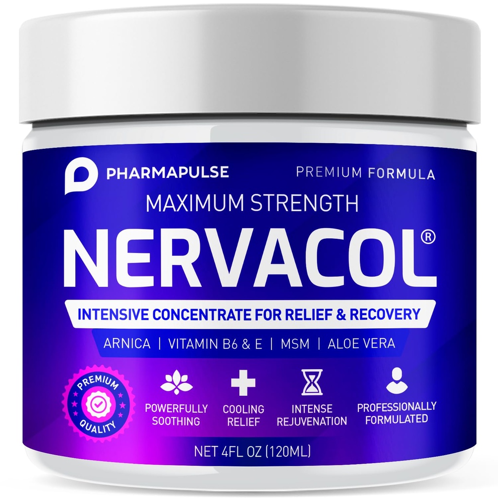 Pharmapulse Neuropati Nerve Therapy & Relief Cream - Foot için maksimum Güçlü Yardım Kremi, Hands, Legs, Toes Alfa Lipoic Asit, Arnica, Vitamin B6, Aloe Vera, MSM - Etkili Soothing 4oz