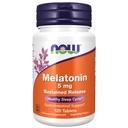 Şimdi Gıdalar Tamamlıyor, Melatonin 5 mg, Sustained Release, 4 Saatli Bir Yayın Dönemi için Formüle edildi, 120 Tablet