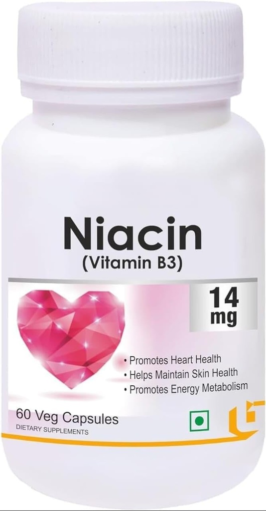 Νιασίνη 14mg Βιταμίνη Β3 με Inositol 50mg Συμπλήρωμα - 60 Veg Κάψουλες