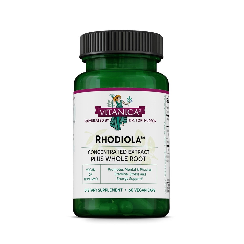 Vitanica Rhodiola Rosea Root Extract 200 mg, Dr. Formulated, % 3 Rosavins &% 1 Salidroside, Rhodiola Kök 85 mg, Vegan, 60 Capsules