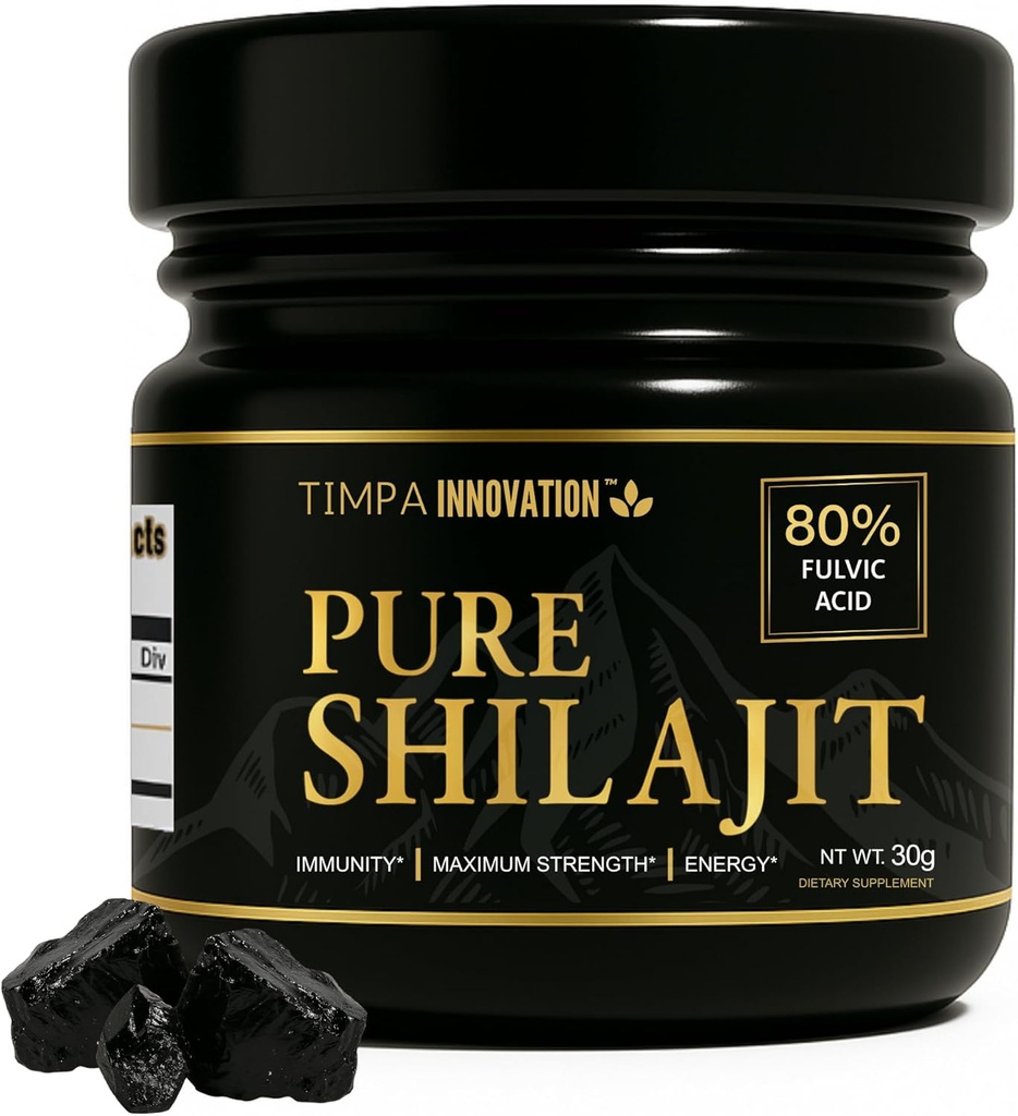Authentic Himalaya Shilajitwear, Chilajil para Hombre 100 Original,% 100 Pure Gold Grade Shilajit, 85+ Trace Minerals ve% 80 Fulvic Acid, for Men and Women 30g 50 Services
