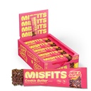 Misfits Vegan Protein Bars, Cookie Butter - Güncelleme Recipe | Plantive, Low Sugar & Carb, High Fiber Snacks | Pack of 15