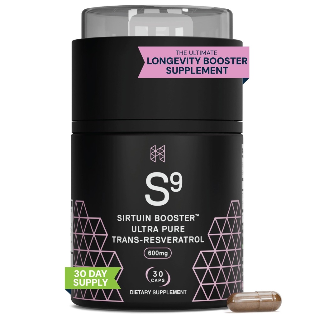 HPN Nutraceuticals SIRTUIN,% 98 Ultra Pure Trans-Resveratrol, Sirtuin Activator,% 600 mg of 98 Trans-Resveratrol