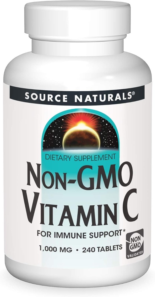 SOURCE NATURALS Non-GMO Vitamin C Tablet, 240 Kont