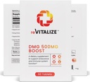 DMG Dimetilglycine 500 mg Nootropic Supplement - Supports Vitality, Boosts Immune Functions, Brain Support Supplement | The Neurology Functions and Aids in Athletic Recovery - 60 Hizmetler