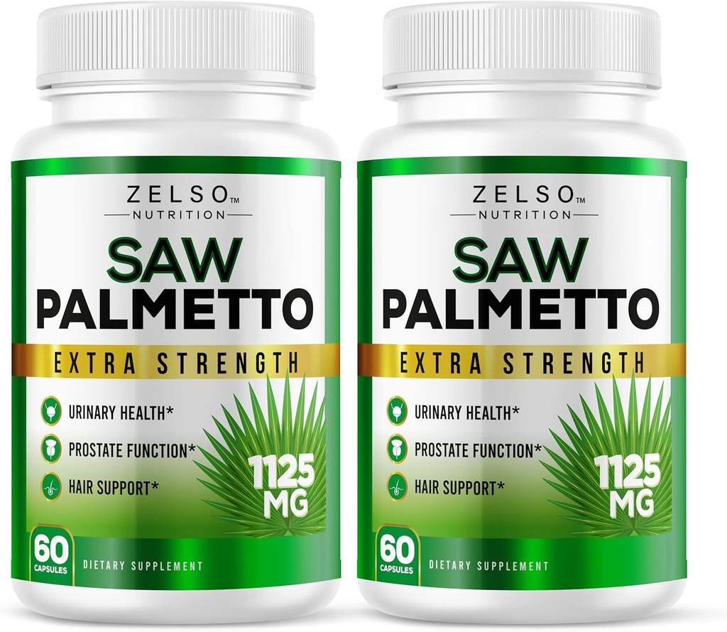 (2 πακέτο) Πριόνι Palmetto συμπλήρωμα Prostate για τους άνδρες, 3-σε-1 οφέλη, DHT Blocker ανάπτυξη των μαλλιών και Beta Blocker, ούρα υγεία, Prostate υποστήριξη λειτουργία, 2 μήνες προσφοράς