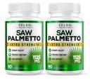 (2 Pack) 3in-1 Faydaları için Palmetto Prostate Supplement, FB Blocker Saç Büyüme ve Beta Blocker, Urinary Health, Prostate Function Support, 2 Moon Supply