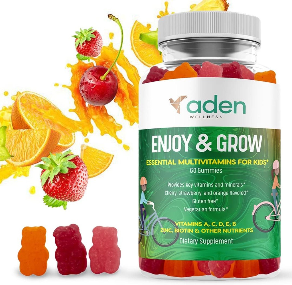 Multi B Βιταμίνη Gummies για παιδιά - με B-Complex B6 B12 B9 (Folate) B7 (Biotin) B5 (Pantothenic Acid), A, C, D, E, Ψευδάργυρος, Ιώδιο, Ινοσιτόλη – Ενέργεια, Νευρικό Σύστημα, Υποστήριξη Ανοσίας