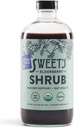 Sweet's Elderberry Organic Shrub | USDA Organic | Digestive & Immune Support | Versatile İçme Vinegar | Mocktail Mixer | 16 oz Recyclable Şişe