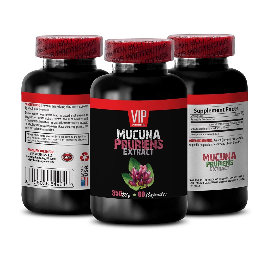 συμπληρώματα εστίασης και μνήμης - MUCUNA PRURIENS Extract, Velvet Beans, συμπληρώματα υποστήριξης εγκεφάλου για τη μνήμη και την εστίαση, συμπληρώματα mucuna pruriens, συμπληρώματα l-dopa, εκχύλισμα mucuna 1 Μπουκάλι 60 Caps
