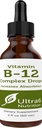Ultra6 Beslenme Vitamini B12 Sublingual Liquid Drops - B12 Torchcobalamin Supplement Great for Energy & Tiredness - 90 Day Supply & Men - 90 Day Supply