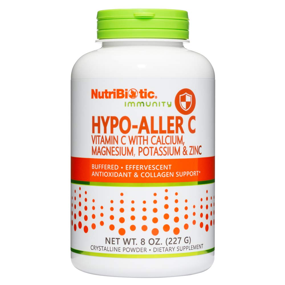 NutriBiotic Hipo-Aller C Toz Vitamin C ve Mineraller Antioksi ve Collagen Desteği | 1300 mg C hizmet başına | 8 ounce | Buffered ve Easy on the Stomach | L-Ascorbik Acid with kalsiyum, magnezyum, çinko, and potasyum |ent Pot, Yüksek çözünürlük | Farmas | Farm | Farmas | Farmas | İlaç | Diyet | Vegan | Kolayca çözülebilir | Effervescent