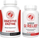 Silver Fern Brand - Upper and Lower GI Digestion Support Kit - GI Relief and Digestive Enzymes Sche