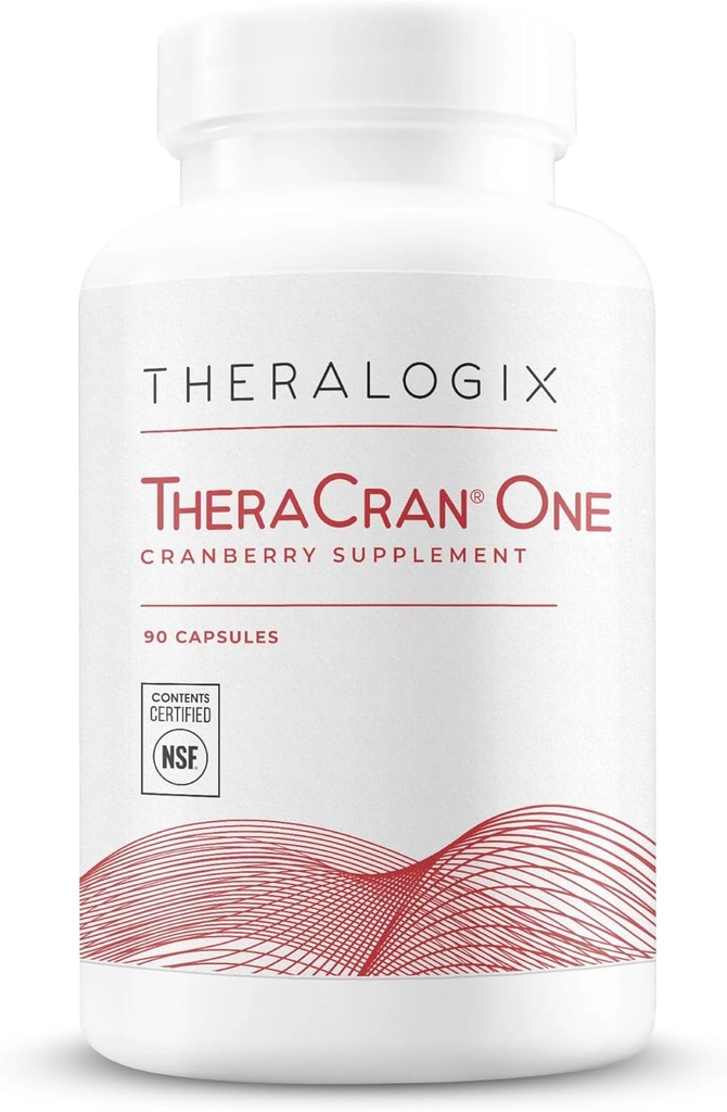 Theralogix TheraCran One Cranberry Capsules - 90-Day Supply - Erkekler ve Kadınlar için Tamam - Urinary Tract Health* - 36 mg Capsule - NSF sertifikalı, 90 Kont (Pazar)