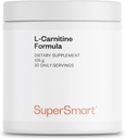 Supersmart - L-Carnitine Formula (Doğal Limon Flavor) - Acetyl L-Carnitine & L-Carnitine Tartrate Toz - Amino Asits Kompleksi | No-GMO & Gluten Ücretsiz - 105 g