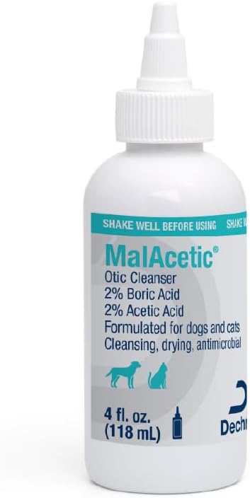 Dechra Malacetic Otic Cleanser για σκύλους και γάτες, 4 fl oz