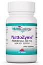 NactoZyme - Nattokinase συμπλήρωμα NSK-SD 2000 FU, 100mg, για άνδρες και γυναίκες, Hypoallergenic, Formula for Heart Support - 60 χορτοφαγικά Softgels