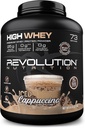 Devrim Beslenme, Yüksek Whey, Protein Toz 6LB, Whey Isolate, Gluten Free, Lean Muscle Mass for Men & Women, 25g of Protein Per Scoop, 2.7kg, 73 Hizmet (İced Cappuccino, 6 Pound)