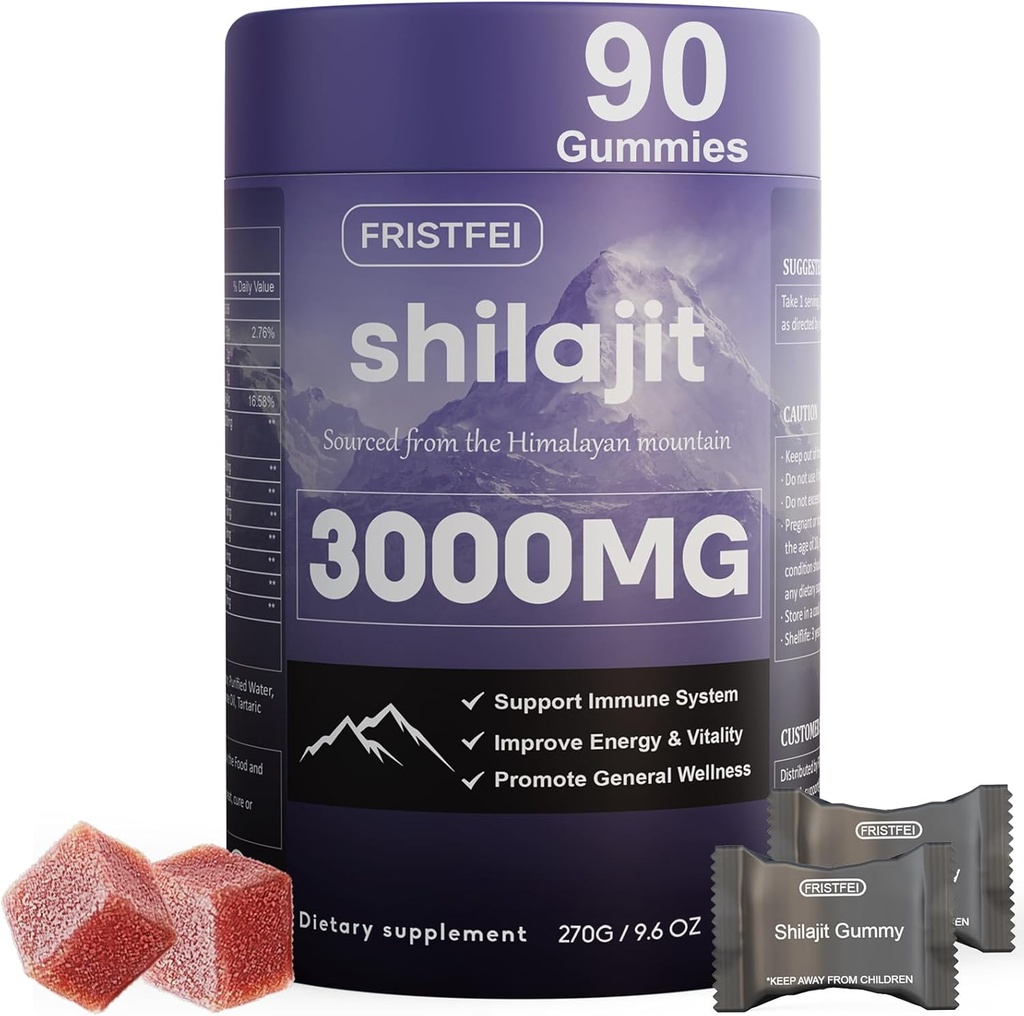 Αμιγώς Ιμαλαΐαν Shilajit Gummies για άνδρες και γυναίκες - 100% Φυσικό & Βιολογικό 