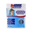 BeKOOOL Cooling Soft Gel Pillow - Reusable Cooling Relief from Migraines, Neck Strain and Fever - Up to 6 Hours of Cooling, Ready to Use, Stays Soft When Frozen