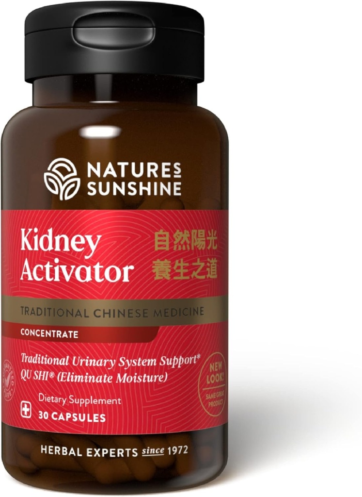 Nature's Sunshine Kidney Activator TCM Inter, 30 Capsules | Natural China Kidney Supplementins Herbs to Support and improve Kidney Function and Urine Flow