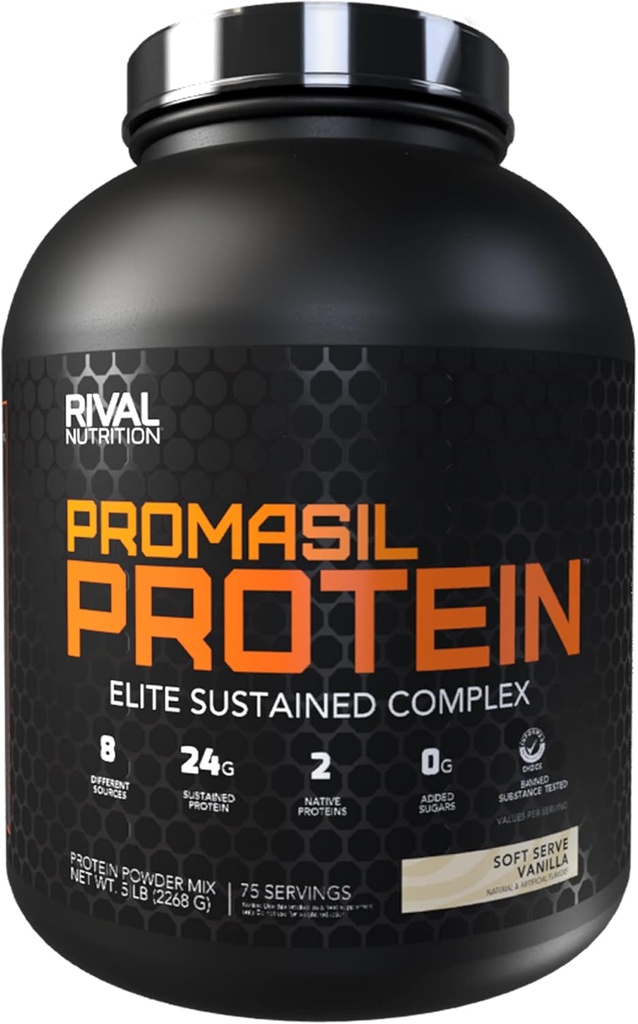 Rival Nutrition Promasil Protein - Soft Serve Vanilla, 5lbs.