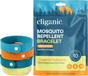 Cliganic Mosquito Repellent Microfiber Elbiseleri (10 Kont) - Yetişkinler ve Çocuklar için, DEET Freekbands