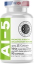 Intestinal Fortitude AI-5 - Digestive φυτική κάψουλα συμπλήρωμα w/CurcuWIN, Turmeric, Κουρκουμίνη, Boswellia Serrata, Ginger Root & EGCG Πράσινο Τσάι για Gut & Digestive Υγεία Υποστήριξη, Μη-ΓΤΟ, Γαλακτοκομικά Δωρεάν