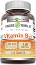 Amazing Formulas Vitamin B12 Supplement | 1000 Mcg per Serving | Tablets | Non-GMO | Gluten-Free | Made in USA (1 Pack, 150 Count)