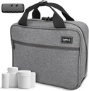 Kaddy Büyük Tıp Bag, Güvenli, Padded, Pill Organizer Box, Tıp veya Supplements için Vaka; Depolama; Tuvalet; 3 Digit Lock, Grey, Grey