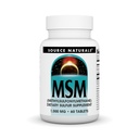 Source Naturals MSM (μεθυλοσουλφονυλομεθάνιο), Συμπλήρωμα Διαιτητικού Sulfer, 1000 MG - 60 δισκία