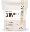 NutraOne ProteinOne Vegan Plant-Based Protein Toz Vegan Protein Toz, Süt-Free, Pea ve Rice Protein (Vanilla Ice Cream)