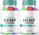 (2 Pack) Nufarm Hemp Gummies - Επίσημη Φόρμουλα - NewFarm Gummies με εκχύλισμα κάνναβης απόδοσης, Nu Farm Gummies Μεγάλη Γεύση, Bio Heal Big Size Gummy, New 2023 1500mg ανά μπουκάλι Νέο (120 Gummies)